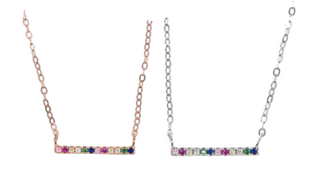 Rainbow Bar Necklace