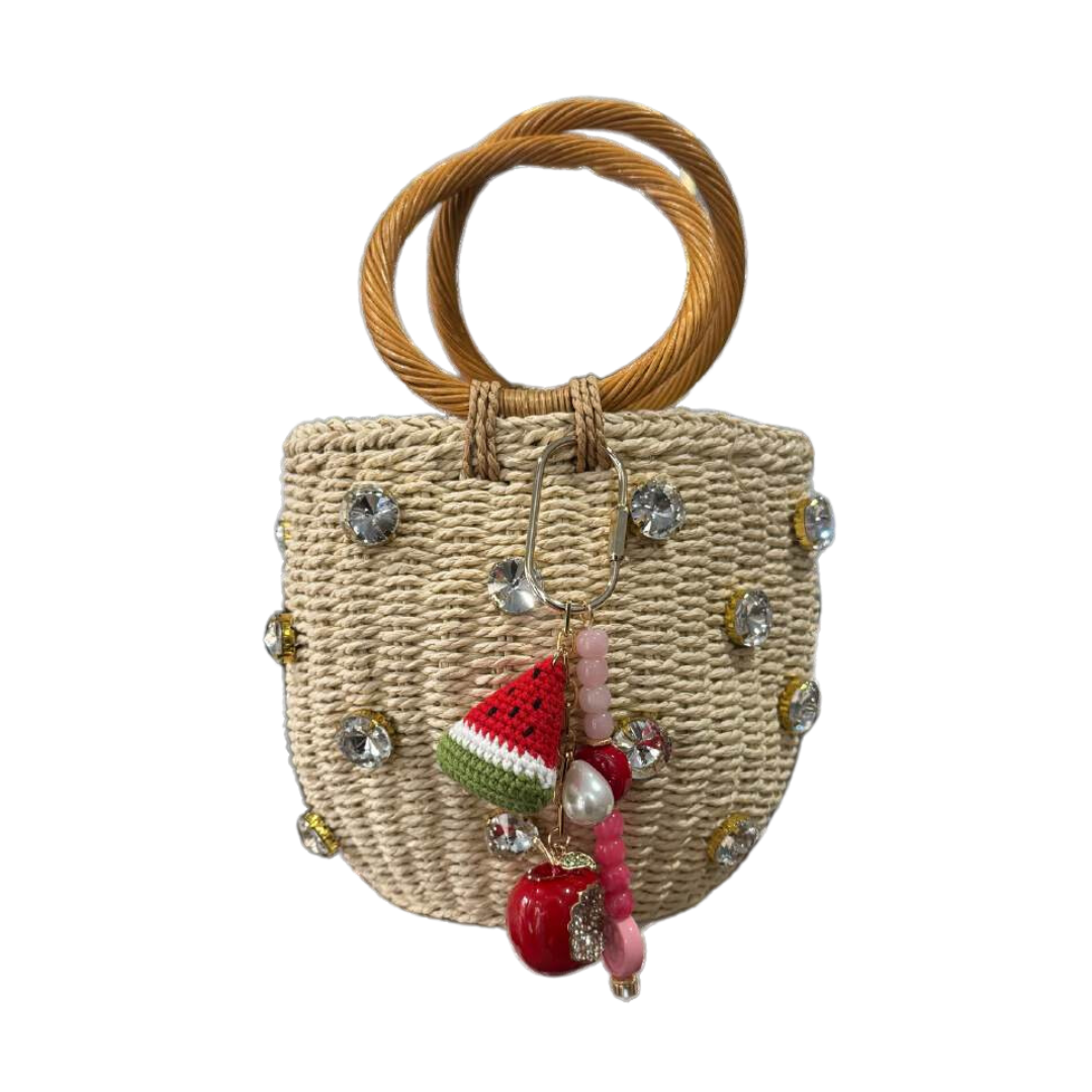 Fruity Pink Bag Charm