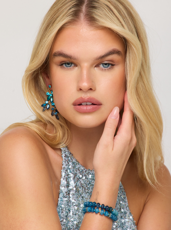 Falling Cobalt Rain Earring