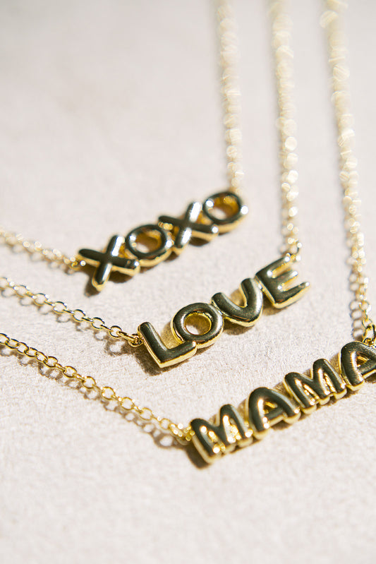 Bubble Letter Necklace