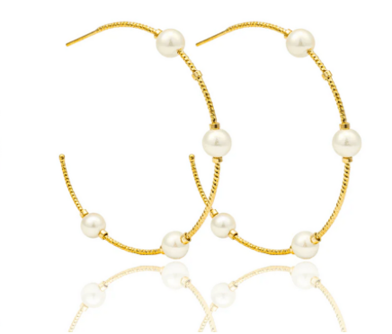 Pearl Hoops