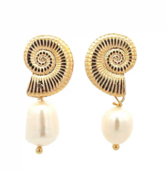 Sea Shell Drop Earrings