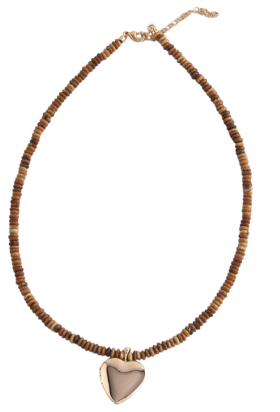 Locket Love Beaded Necklace