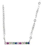 Rainbow Bar Necklace