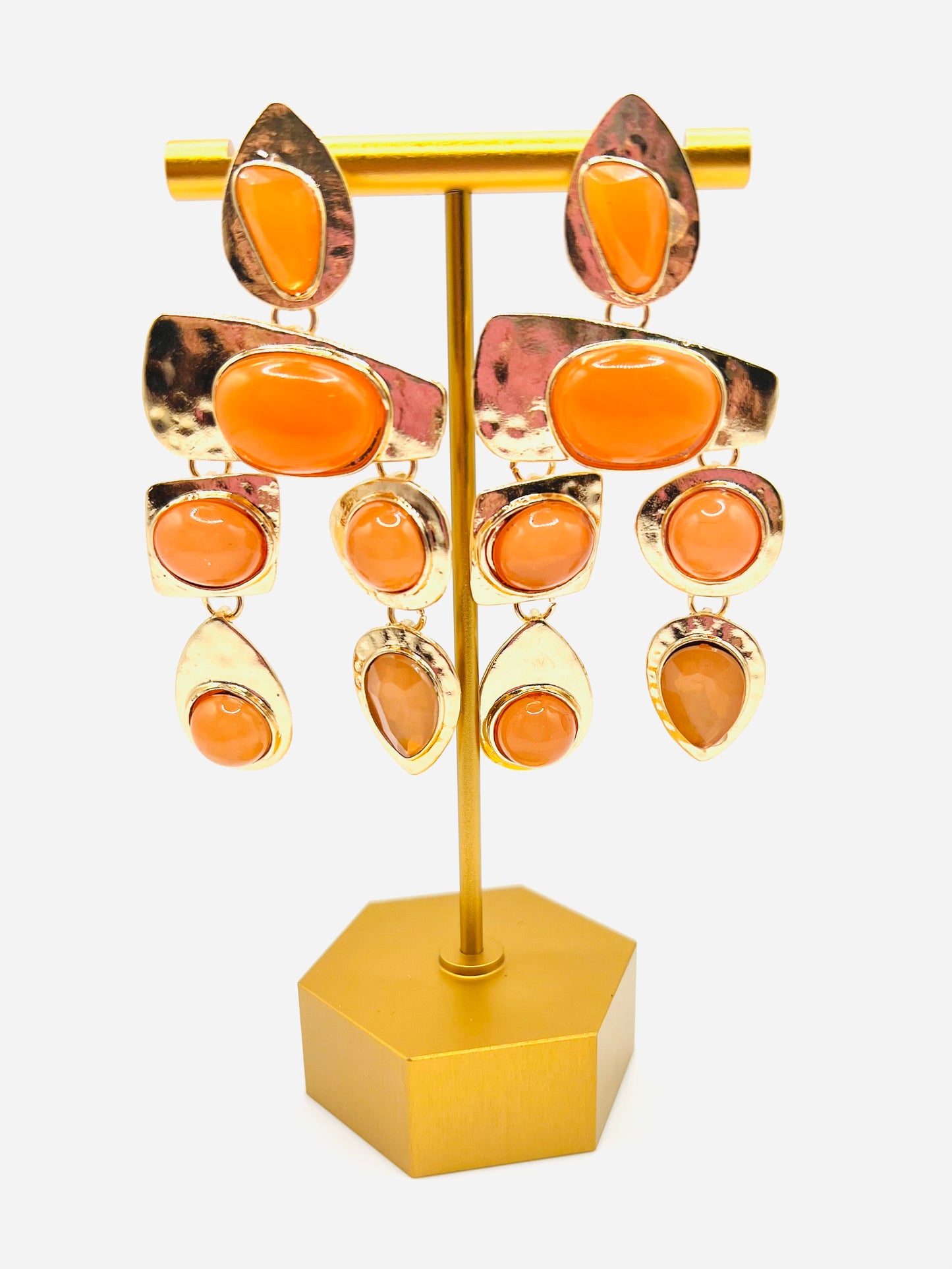 Orange Baroque Dangle
