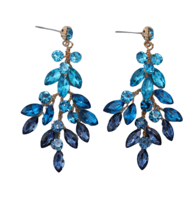 Falling Cobalt Rain Earring