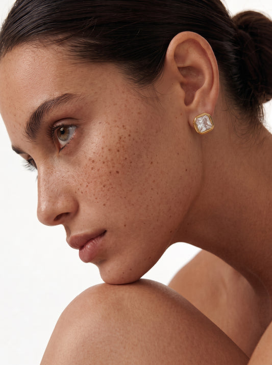 Rock Candy Studs - Gold