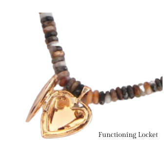 Locket Love Beaded Necklace