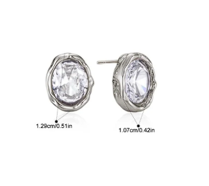 Rock Candy Studs - Silver
