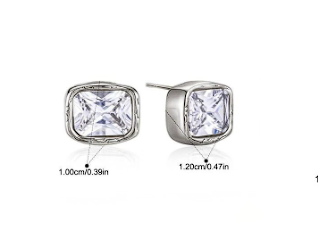 Rock Candy Studs - Silver