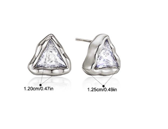 Rock Candy Studs - Silver