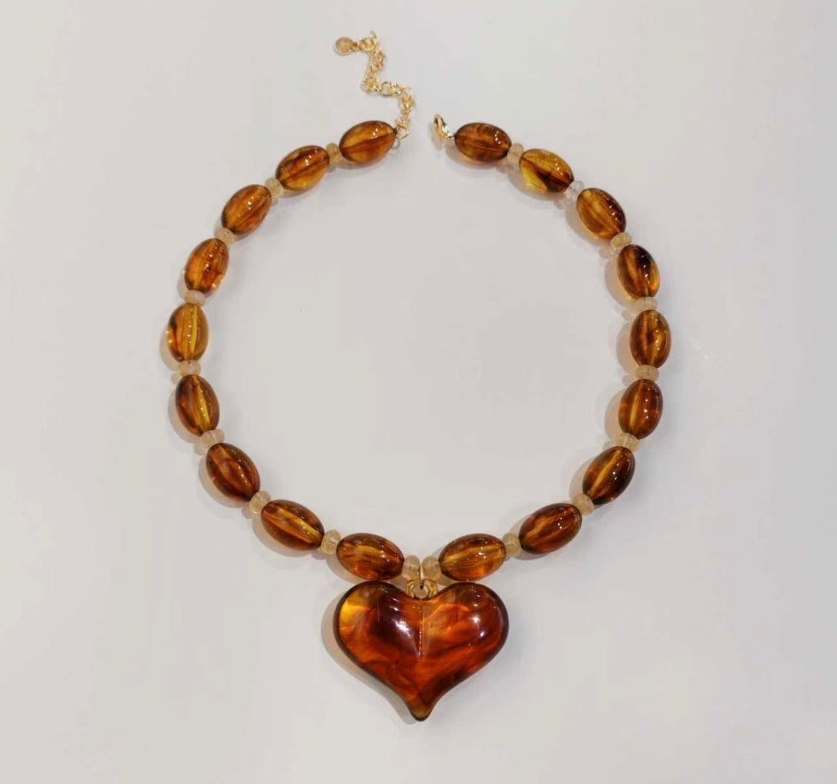 Amber Love Necklace
