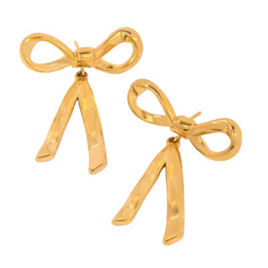 Dangling Bow Earrings